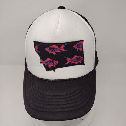 Fish Snapback Mesh Back Rope Trucker Hat Multi OSFA Colorblock Cobra
