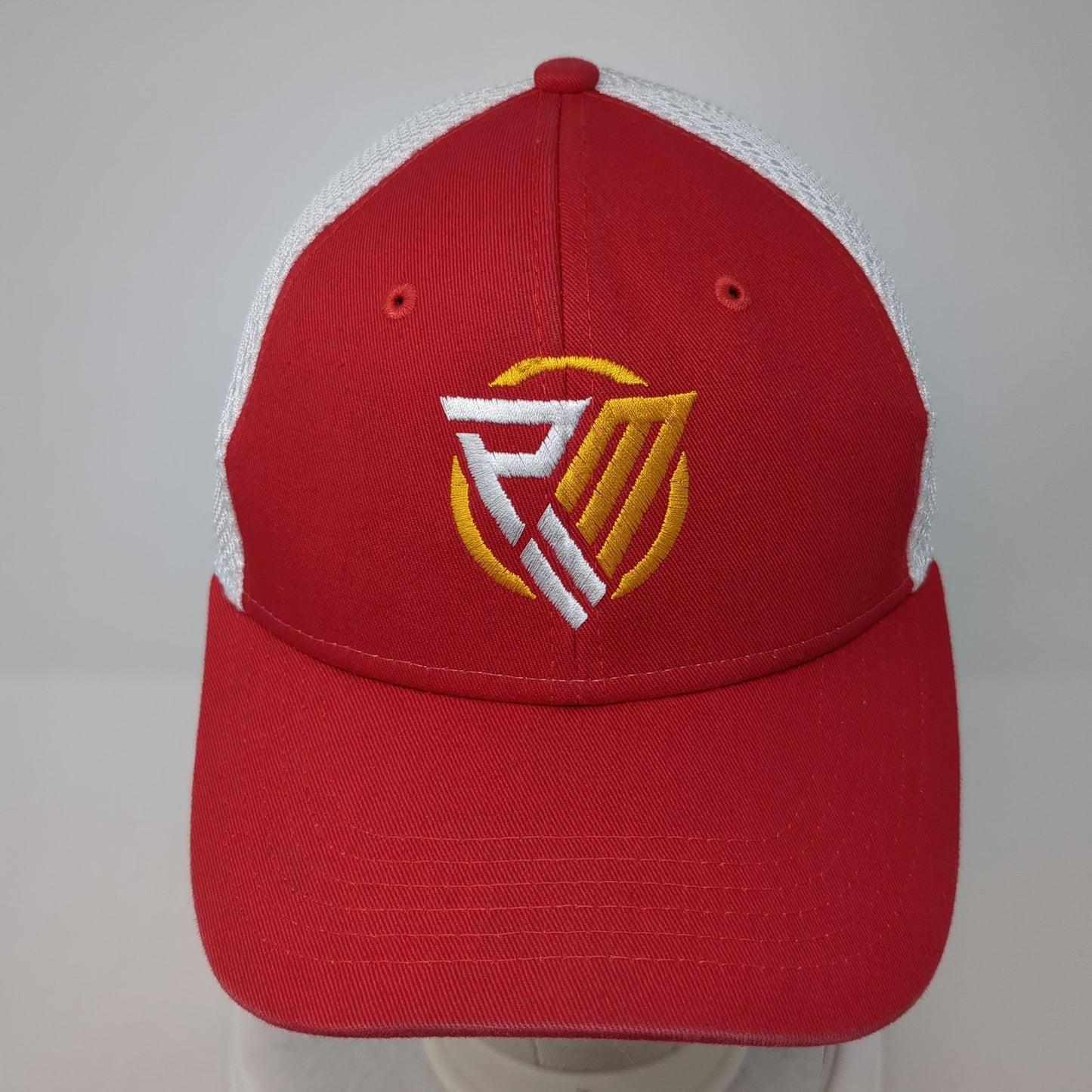 Sportsman Strapback Trucker Hat Red One Size Mesh Back Miami 2020