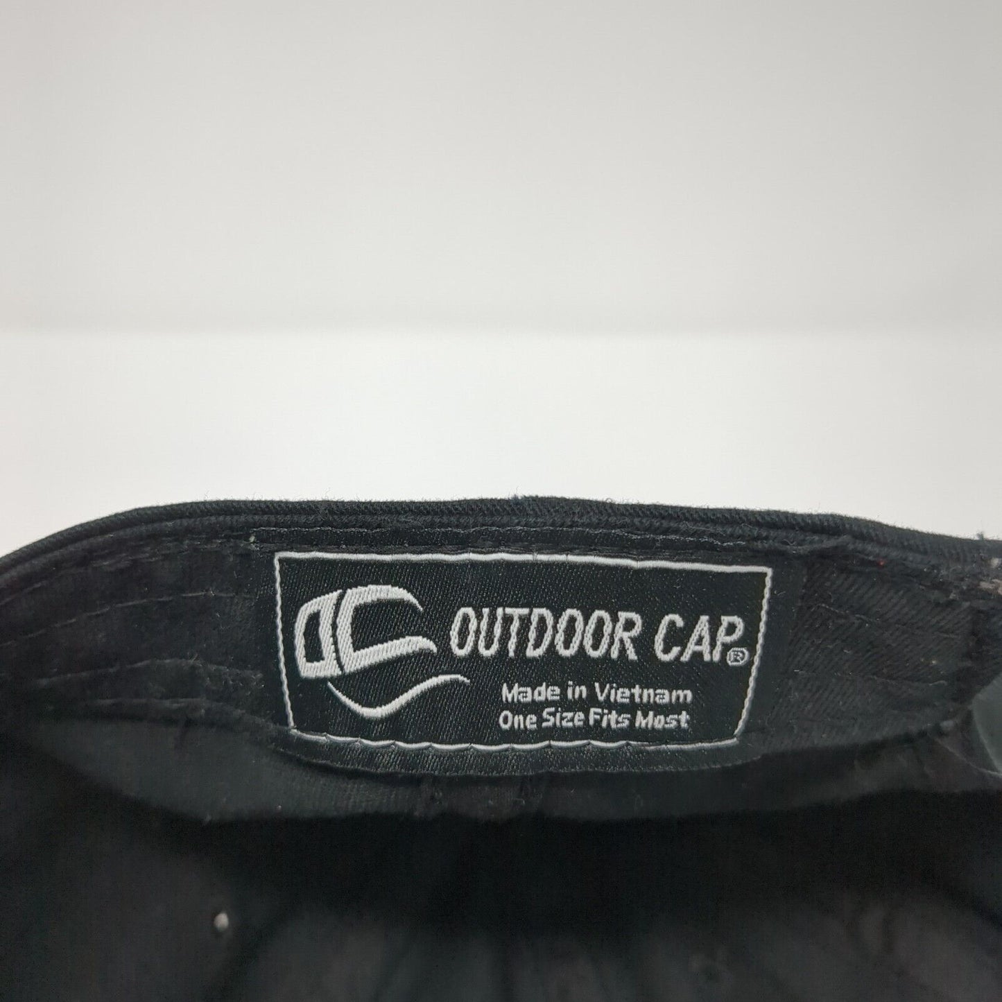 Mountain Slideback Hat Black One Size Adjustable Outdoor Cap 6 Panel