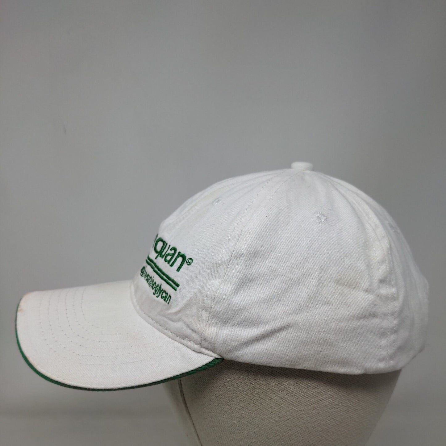 Adequan Polysulfated Glycosaminoglycan Strapback Hat White One Size 6 Panel