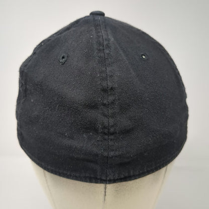 New Era 39THIRTY Baseball Cap Black XL Interlocking TF Logo Stretch Fit Hat