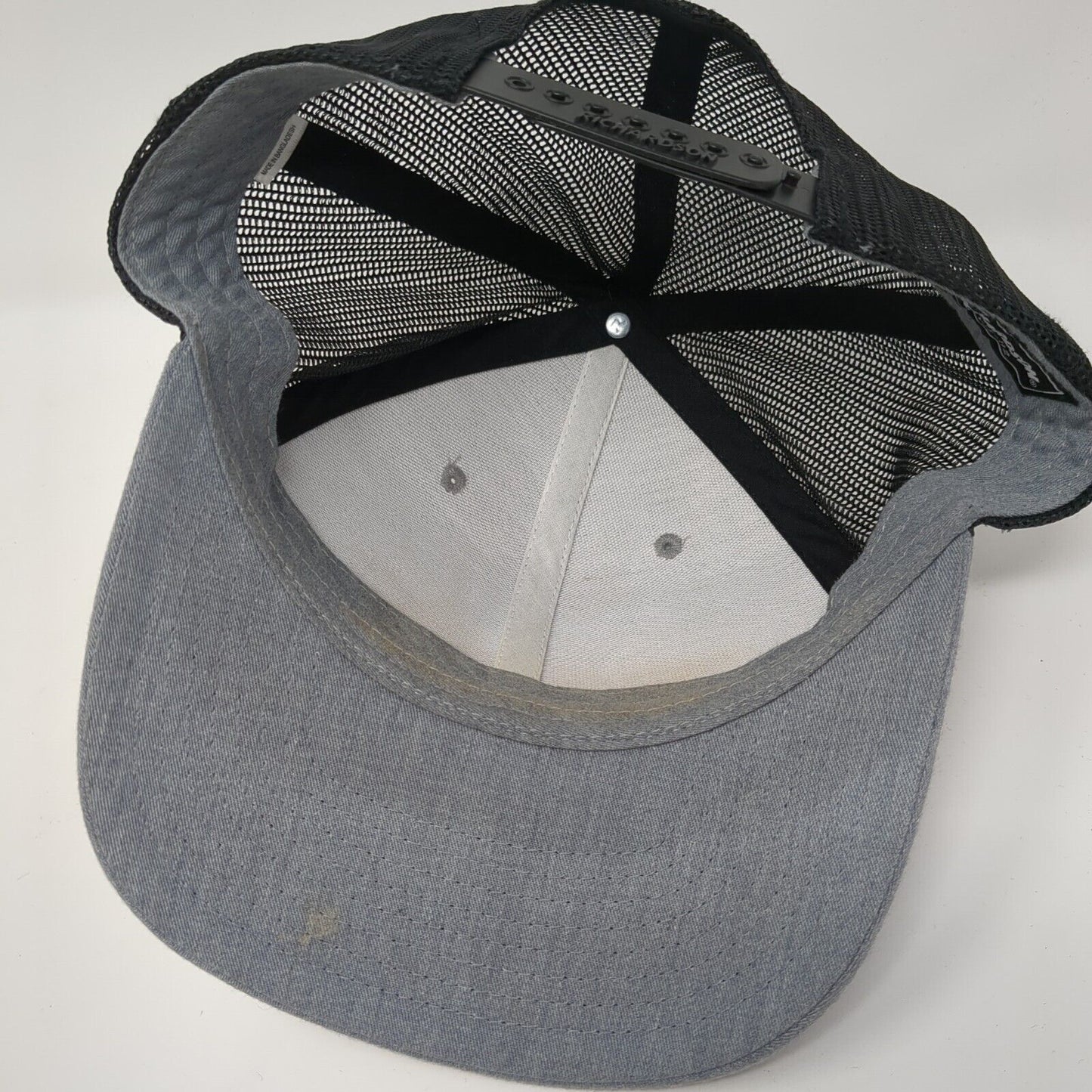 Clearwater Snapback Trucker Hat Gray One Size Mesh Back Richardson