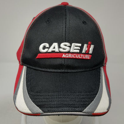Case IH Baseball Cap Black Red OSFM Agriculture Logo Mesh Front Strapback Hat
