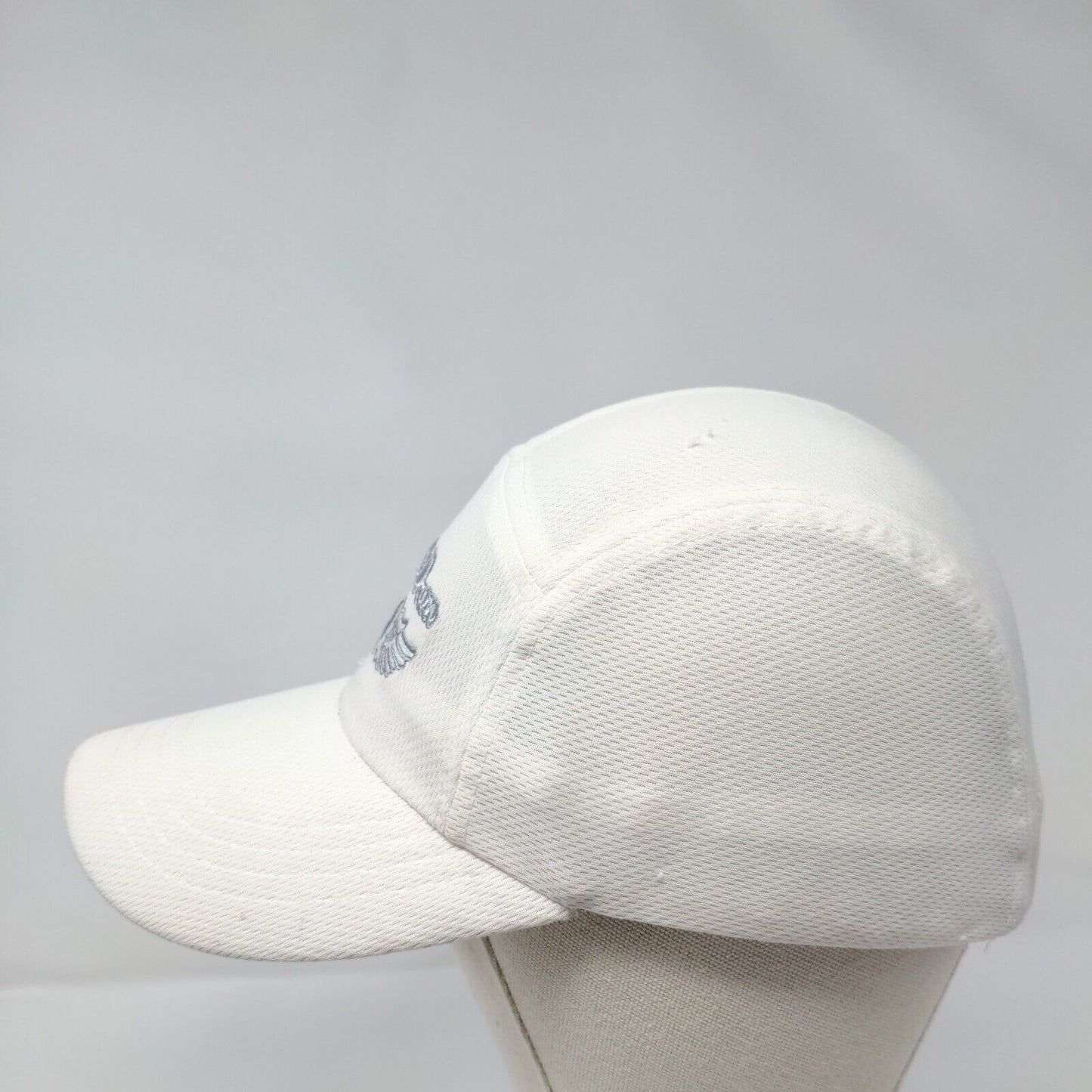 Straight Down Strapback 5 Panel Hat White One Size Embroidered Legendary