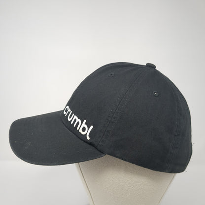 Crumbl Slideback Hat Black One Size Adjustable Solid 6 Panel Outdoor