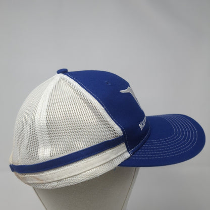 Marana Stockyards Snapback Trucker Hat Blue OS Adjustable Mesh Port Authority