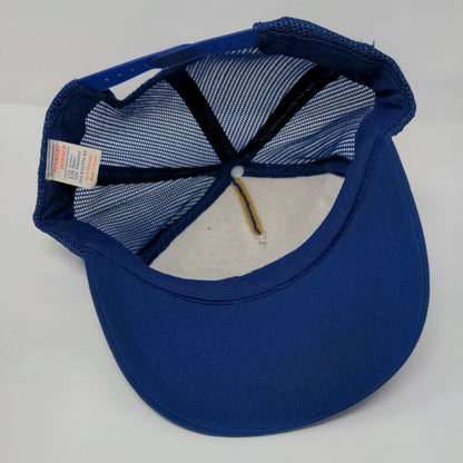 Exide Snapback Trucker Hat Blue OSFA Adjustable Mesh Back Pennant Winner