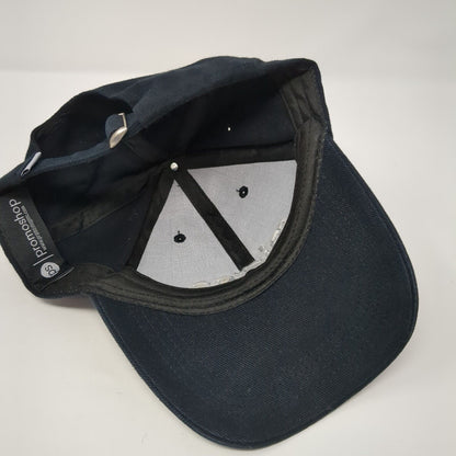 Micron Slideback Hat Black One Size Adjustable Embroidered Promoshop Cotton