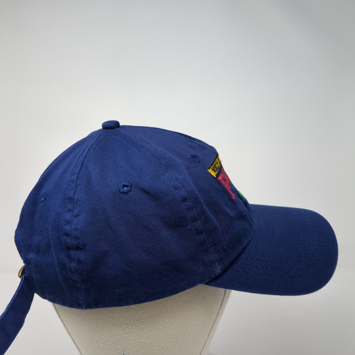 World's All Time Greatest Father Slideback Hat Blue OS Adjustable Embroidered