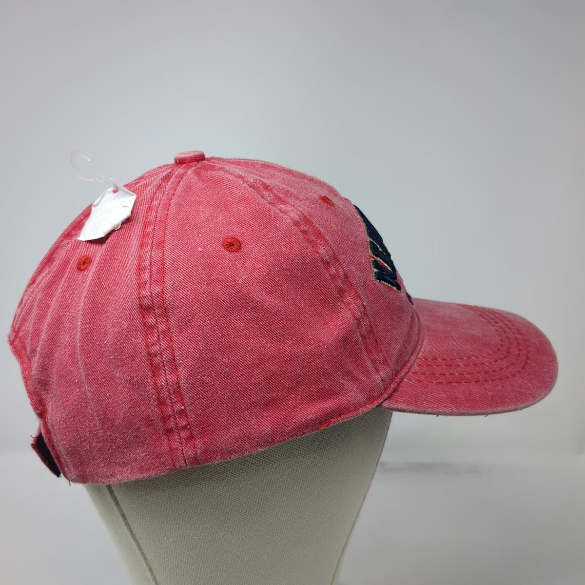 Lucky 7 Baseball Cap Red OSFM New Orleans Louisiana 1718 Strapback Cotton Hat