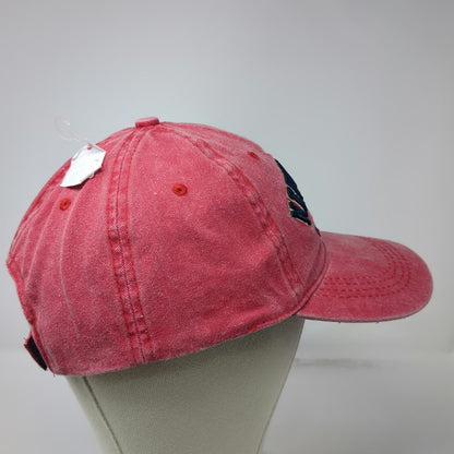 Lucky 7 Baseball Cap Red OSFM New Orleans Louisiana 1718 Strapback Cotton Hat