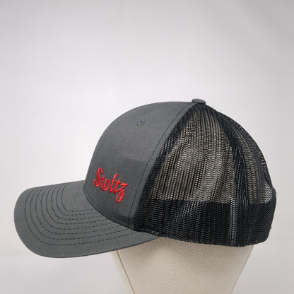 Stoltz Snapback 112 Trucker Hat Gray One Size Adjustable Mesh Back Richardson