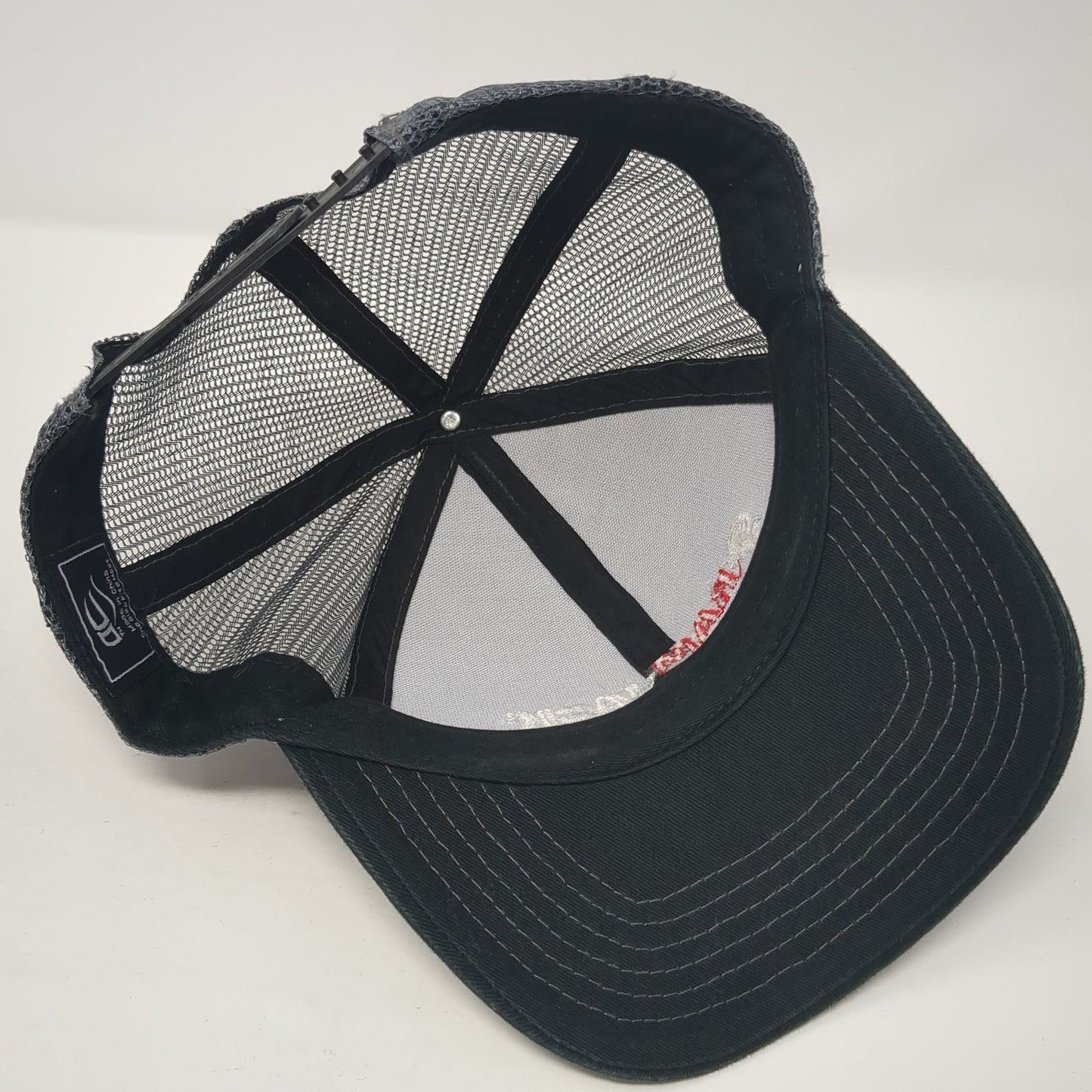 Ram Jack Snapback Mesh Back Trucker Hat Black One Size Outdoor Cap