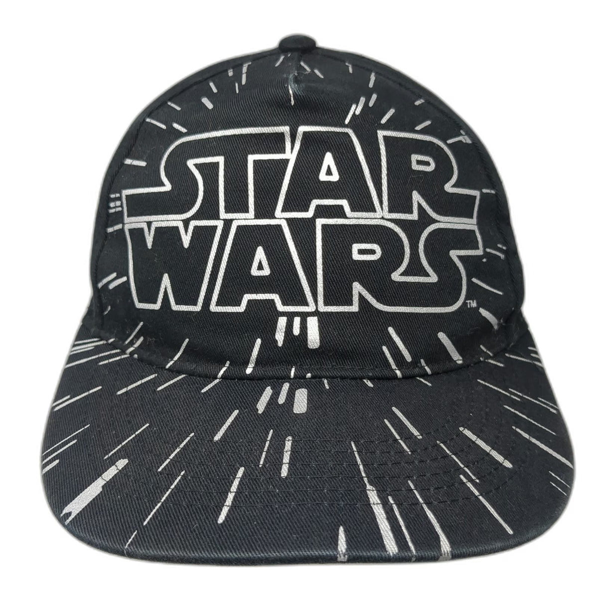 Star Wars 5 Panel Black One Size Hat Hyperspace Starfield Snapback Cotton