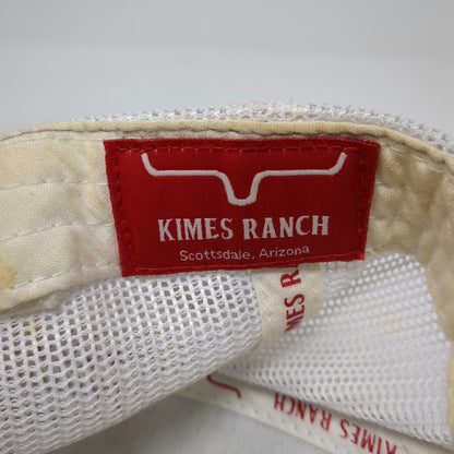 Kimes Ranch Trucker Hat Gray One Size Mesh Back Snapback Leather Patch Logo