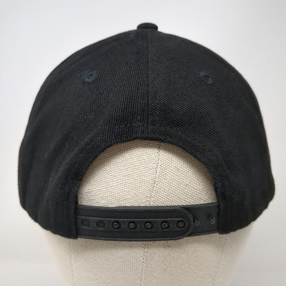 Wayne's World Black Snapback Hat One Size Globe Embroidered Movie TV Promo