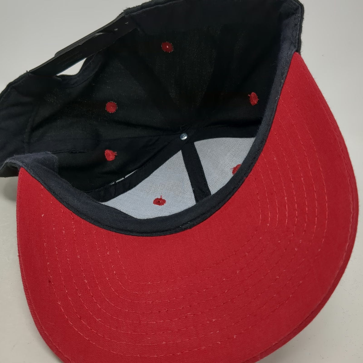 Snapback Hat Black Red One Size United States Marine Corps USMC Military Patch