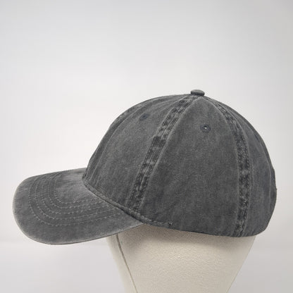 Unbranded Slideback Baseball Cap Gray One Size Adjustable 6 Panel Blank