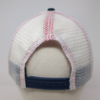 Budweiser Snapback Trucker Hat Blue One Size Adjustable Mesh Back Cotton