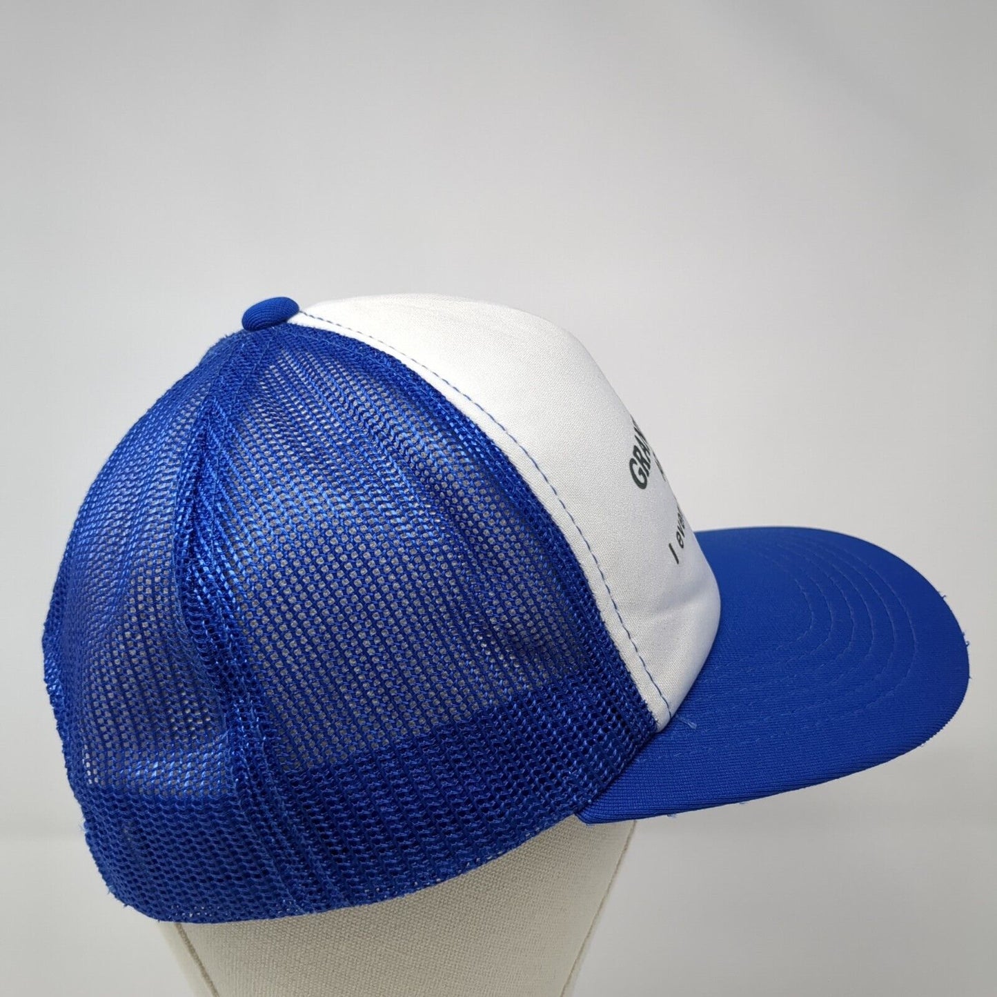 Grandmothers Are Great Snapback Trucker Hat Blue One Size Mesh Back