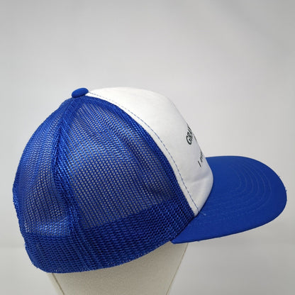 Grandmothers Are Great Snapback Trucker Hat Blue One Size Mesh Back