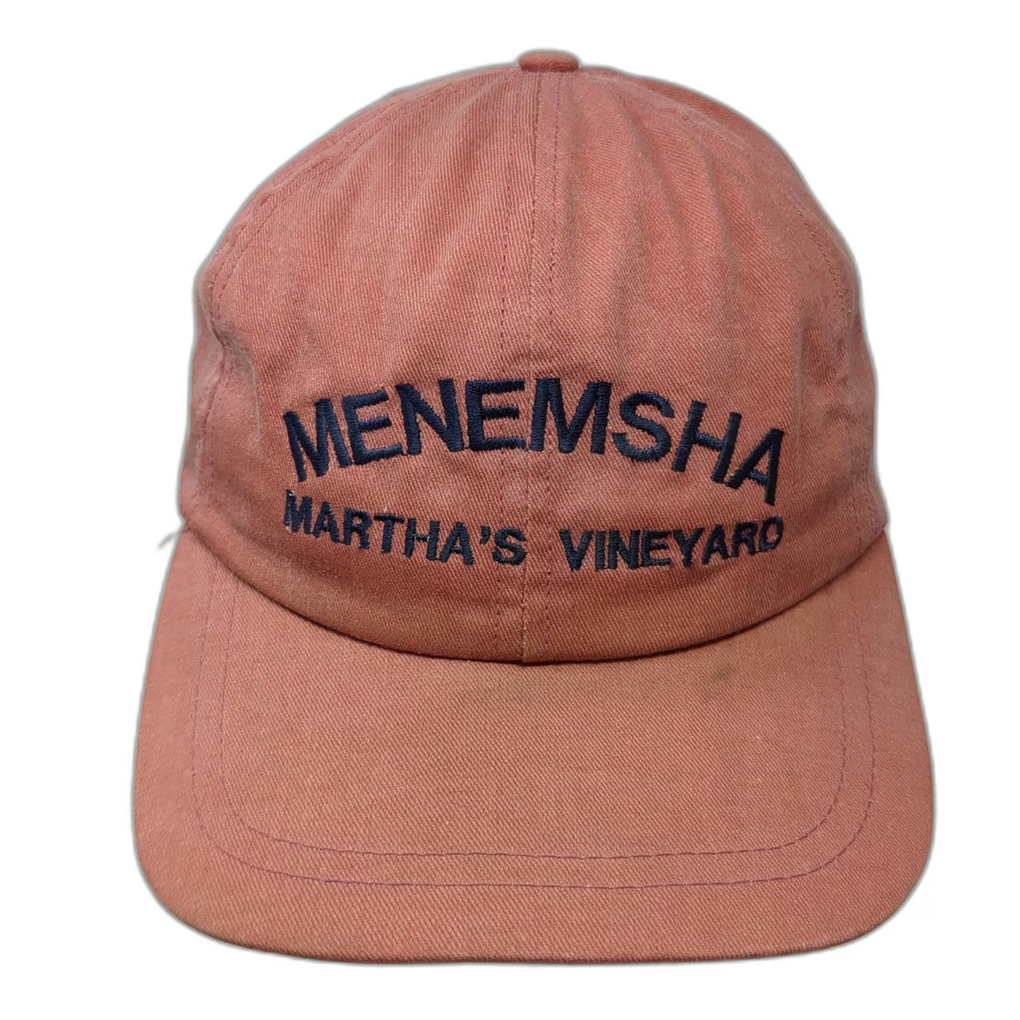New England Cap Red One Size Baseball Menemsha Marthas Vineyard Made in USA Hat