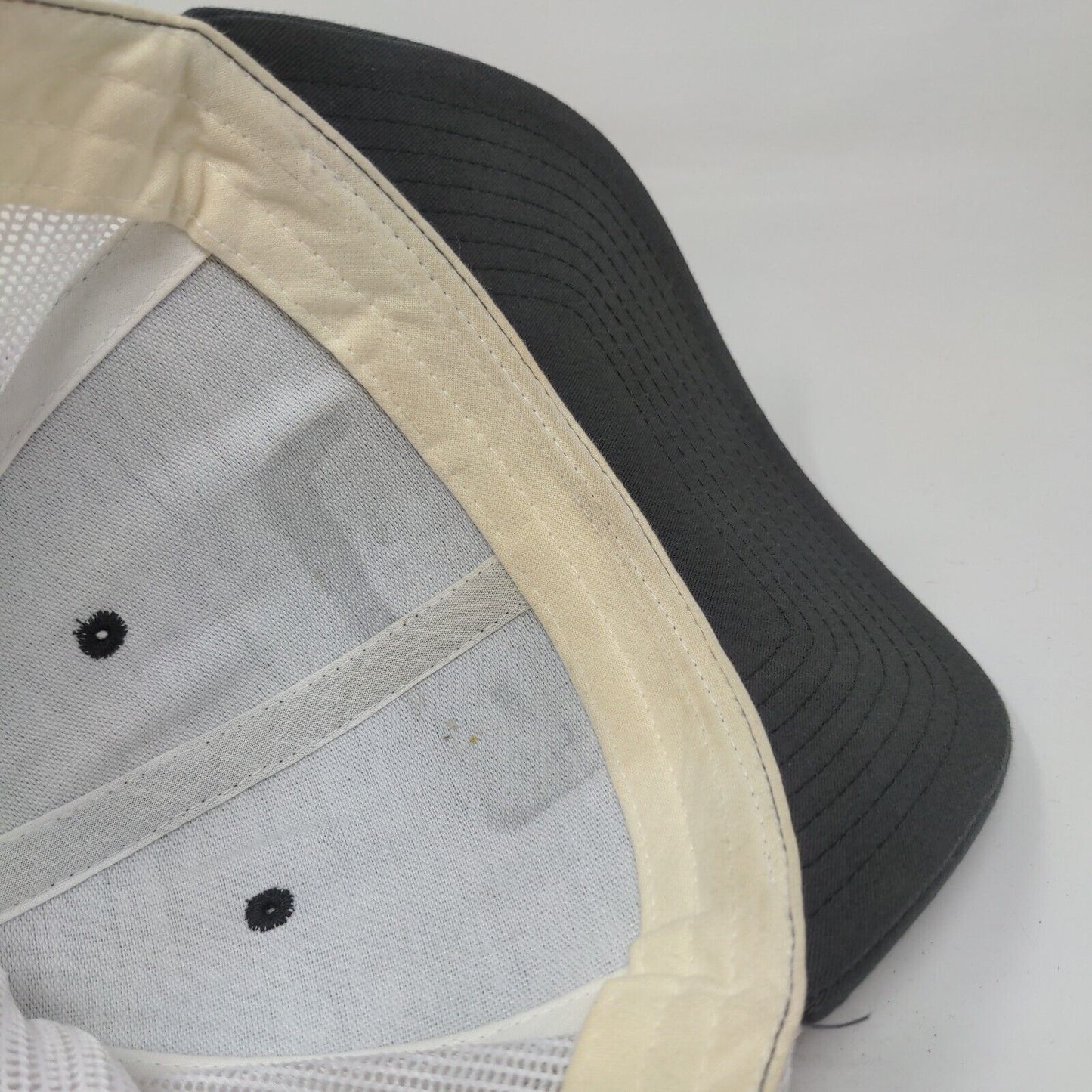 Adams Fly Co. MMXVII Snapback Mesh Back Trucker Hat Gray Colorblock