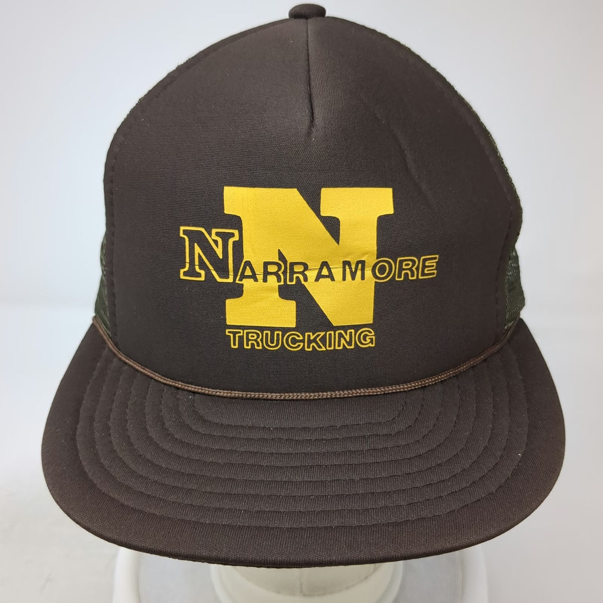Designer Award Headwear Trucker Hat Brown One Size Narramore Trucking Mesh