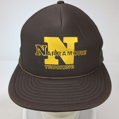 Designer Award Headwear Trucker Hat Brown One Size Narramore Trucking Mesh