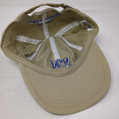 Cotton Deluxe Caps Spike Club Baseball Cap Beige OS Slideback Hat 1999 Vintage