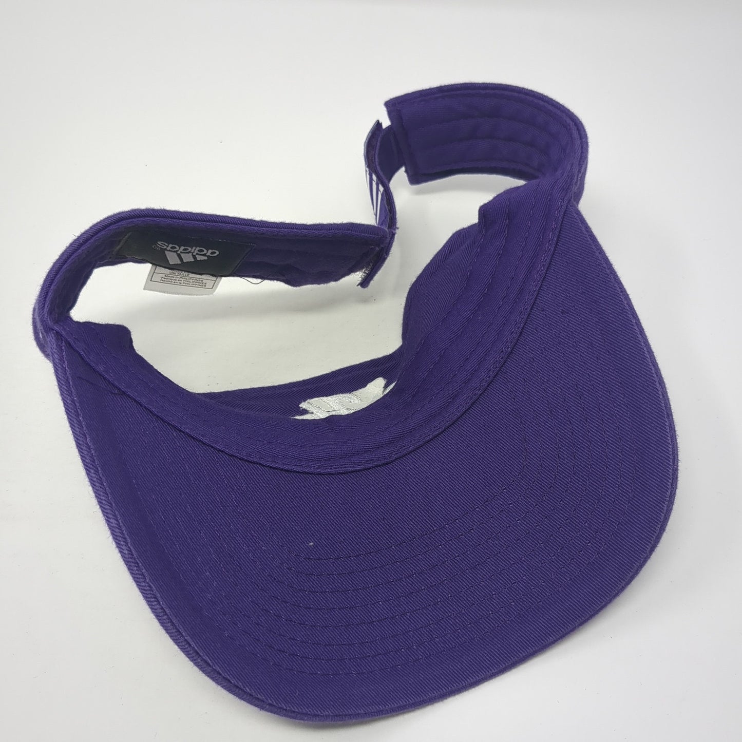 PHS Sun Visor Hat Purple OS Adjustable Strap Lightweight Embroidered Adidas