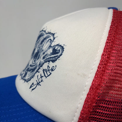Salt Life Snapback Trucker Hat Multicolor OSFM Adjustable Mesh Back Polyester
