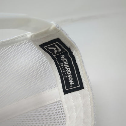 Richardson Venture Mountain Logo Trucker Hat Gray One Size Mesh Snapback 112