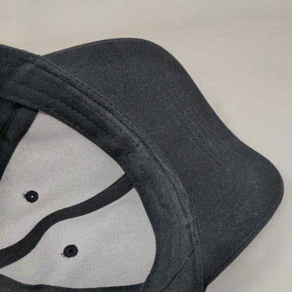 Unbranded Slideback Hat Black One Size Adjustable Vented Holes 6 Panel Blank