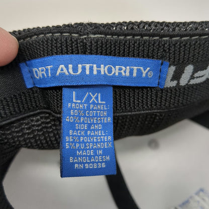 Port Authority Baseball Cap Gray Black Blue XL York Snowflake Mesh Flexfit Hat
