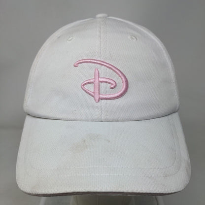 Disney Pink Logo Strapback Hat White Adult Embroidered Adjustable 6 Panel