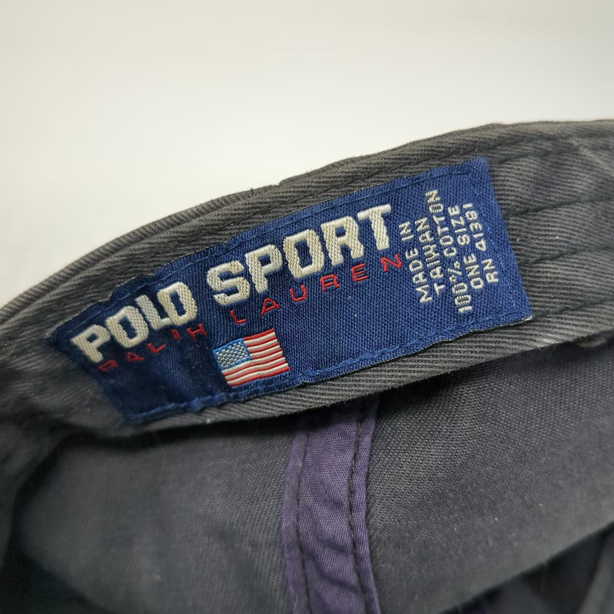 Polo Sport Ralph Lauren Baseball Cap Blue One Size Mountain Patch Slideback Hat