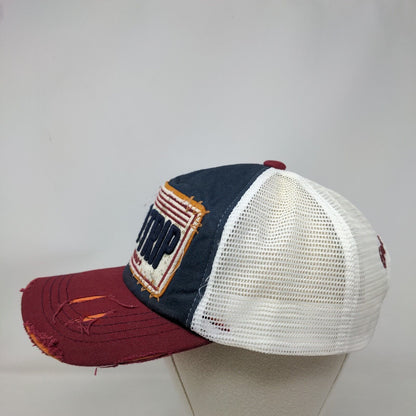 Road Trip USA Adventure Snapback Trucker Hat Multicolor OS Patriotic Distressed