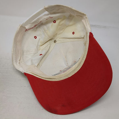 R.C.C. 5 Panel White Red Hat Firestone Master Contractor 1997 Rope Brim Vintage