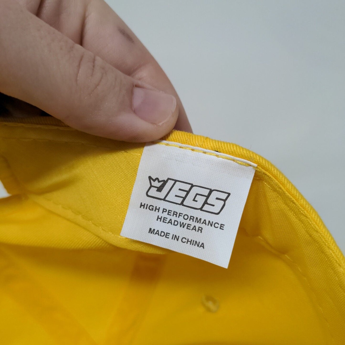 Jegs High Performance Strapback Hat Yellow One Size Colorblock