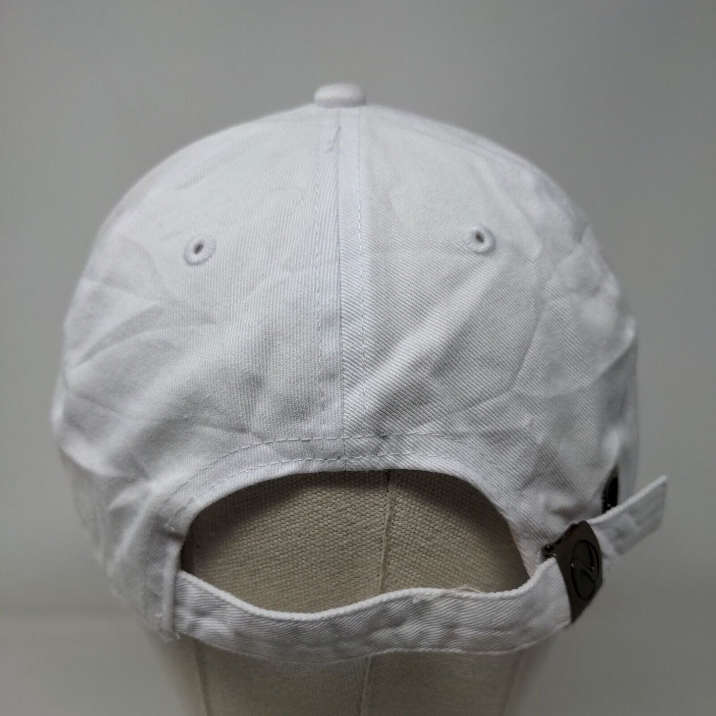 Bride Slideback Hat White OSFA Adjustable Embroidered Vented Holes Newhattan