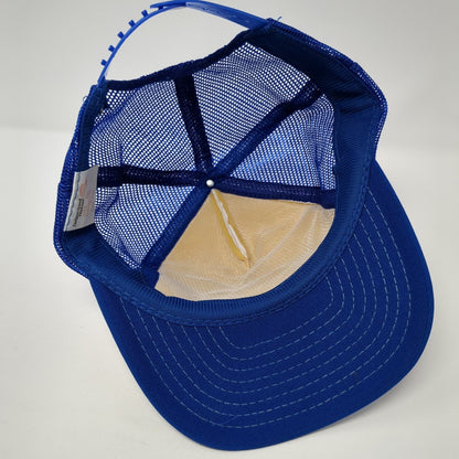 S2 Kutv Sports Snapback Trucker Hat Blue One Size Mesh Back Adjustable