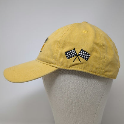 Authentic Pigment Skjodt Barrett Checkered Flag Yellow Baseball Cap One Size Hat