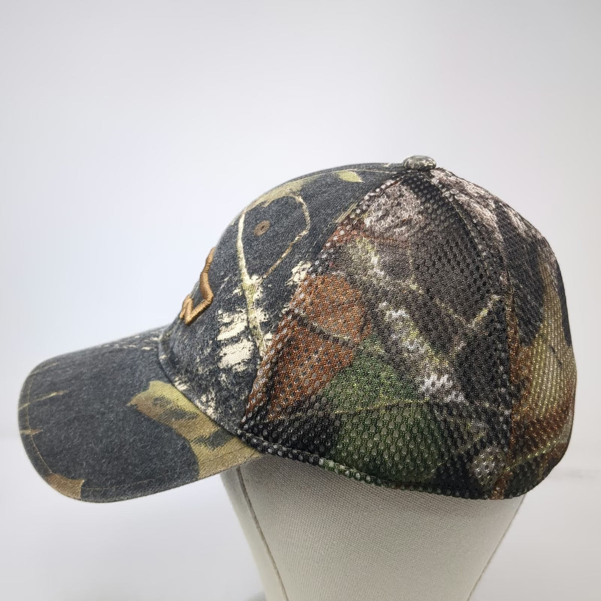 Cruisin' Sports Baseball Cap Black One Size Chevrolet Bowtie Camo Mesh Hat