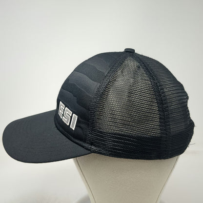 Outdoor Cap Trucker Hat Black One Size ESI American Flag Mesh Snapback Stars
