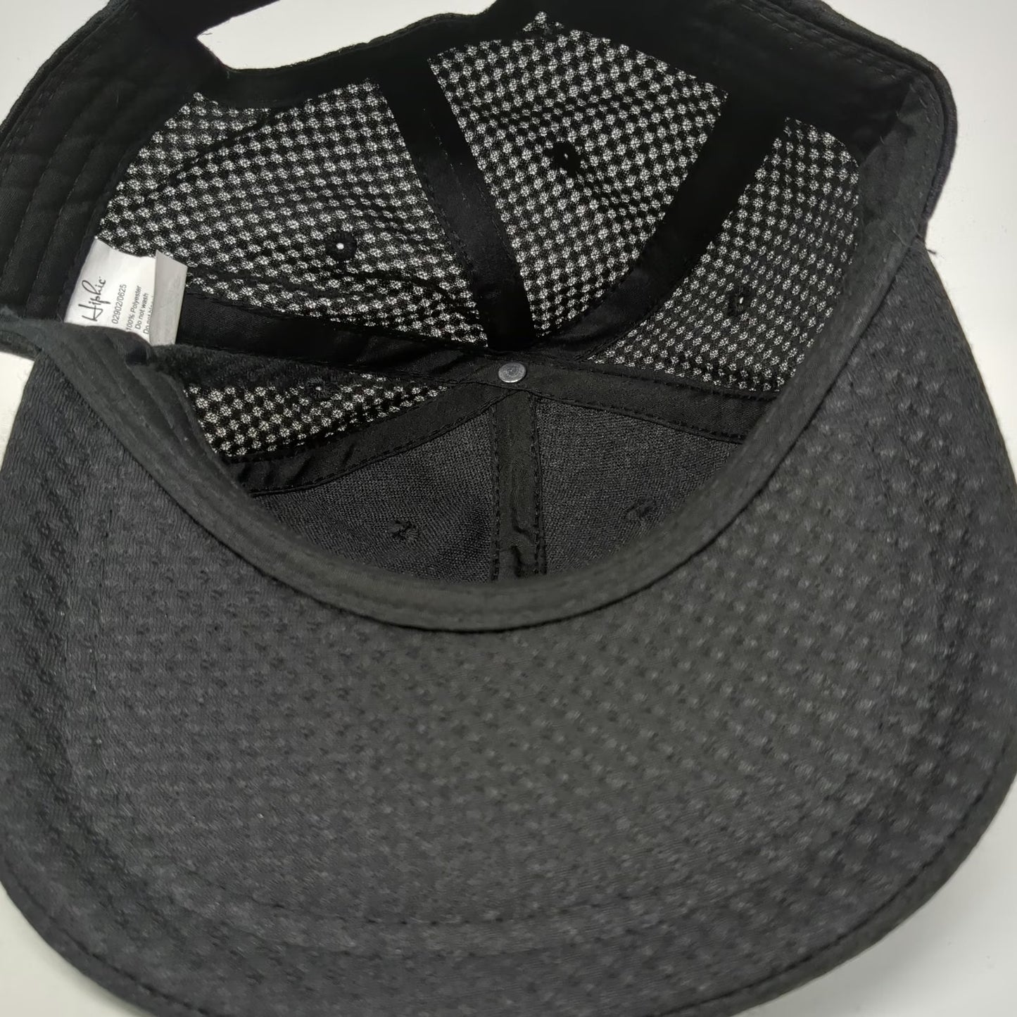 Hiphic Wawa Logo Black Baseball Cap Hat One Size Strapback Polyester Mesh