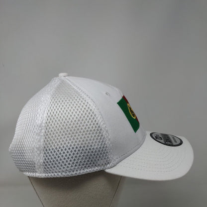 New Era Snapback Hat White OSFM Embroidered Mesh Adjustable 9Forty