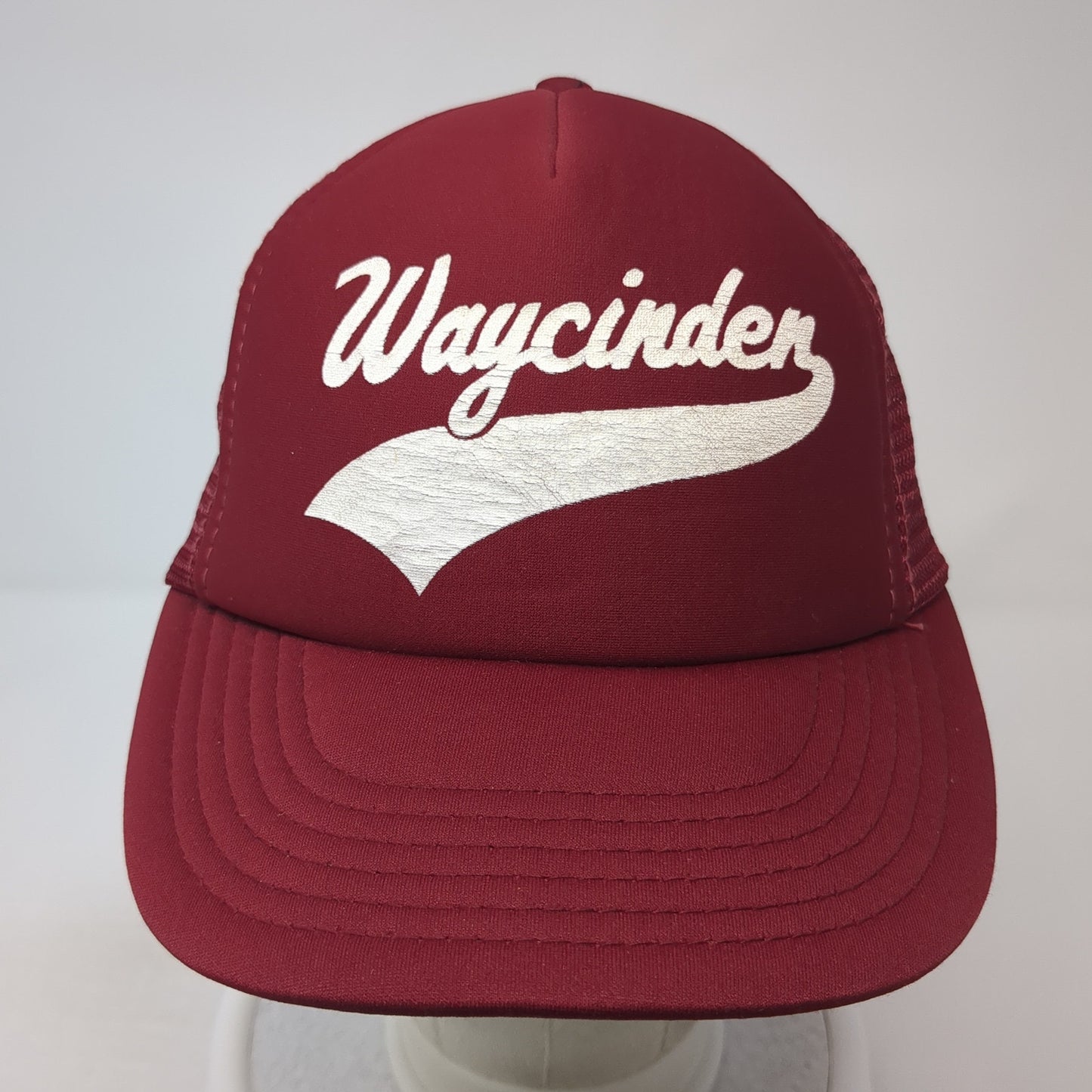 Waycinden Snapback Trucker Hat Red Medium Mesh Back Designer Award