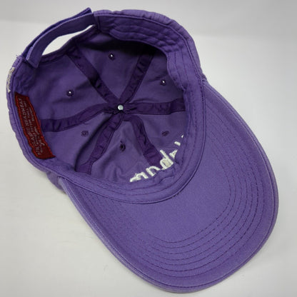 Alabama Strapback Hat Purple One Size Adjustable Embroidered 6 Panel