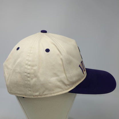 Minnesota Vikings NFL '47 5 Panel Hat Beige Purple One Size Green Under Snapback